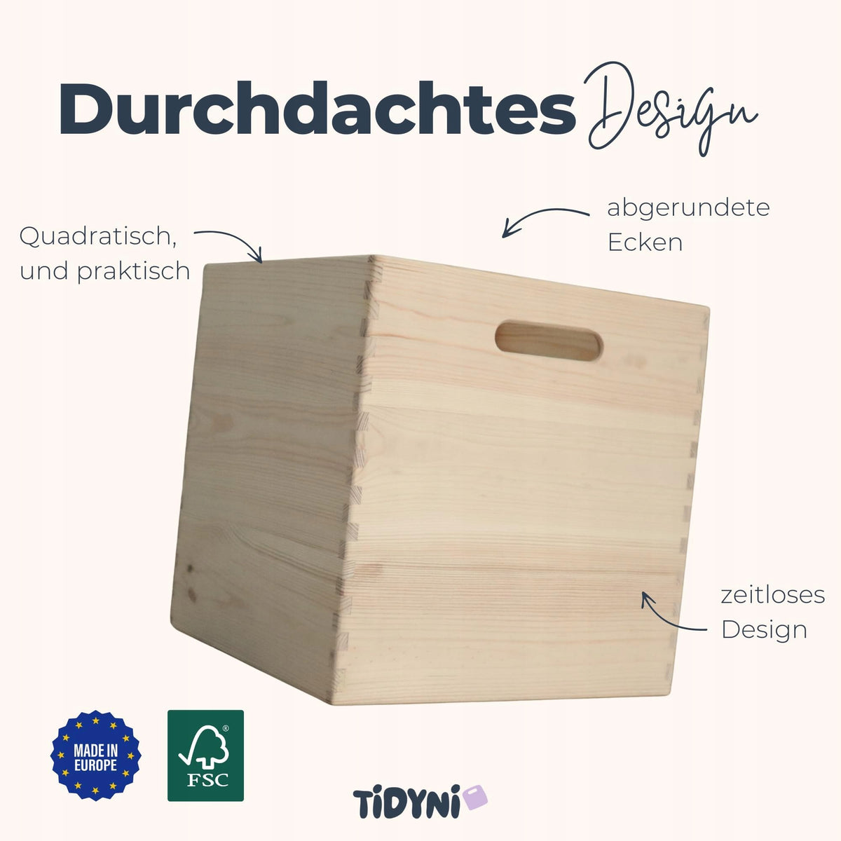 CONTAINER WOODEN BOX 30X30CM ORGANIZER FOR KALLAX Manufacturer code 1011-1