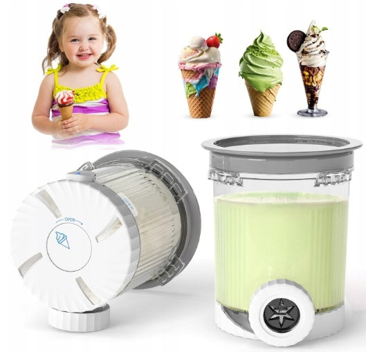 CONTAINERS FOR NINJA SWIRL NC700 NC701, SET OF 2 ICE CREAM CUPS AND LIDS