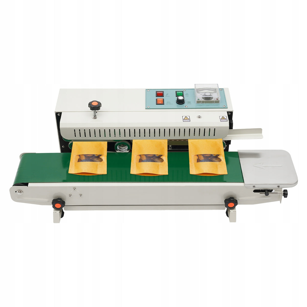 CONTINUOUS SEALING MACHINE 500W 12MM WIDTH BAG BAND HORIZONTAL 12M/MIN
