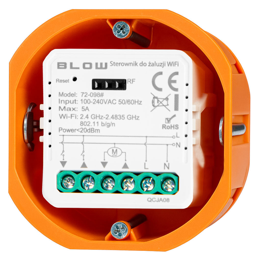 CONTROLLER FOR ROLLER SHUTTERS WIFI TUYA MODULE SWITCH SMART MINI Manufacturer code 72-098#