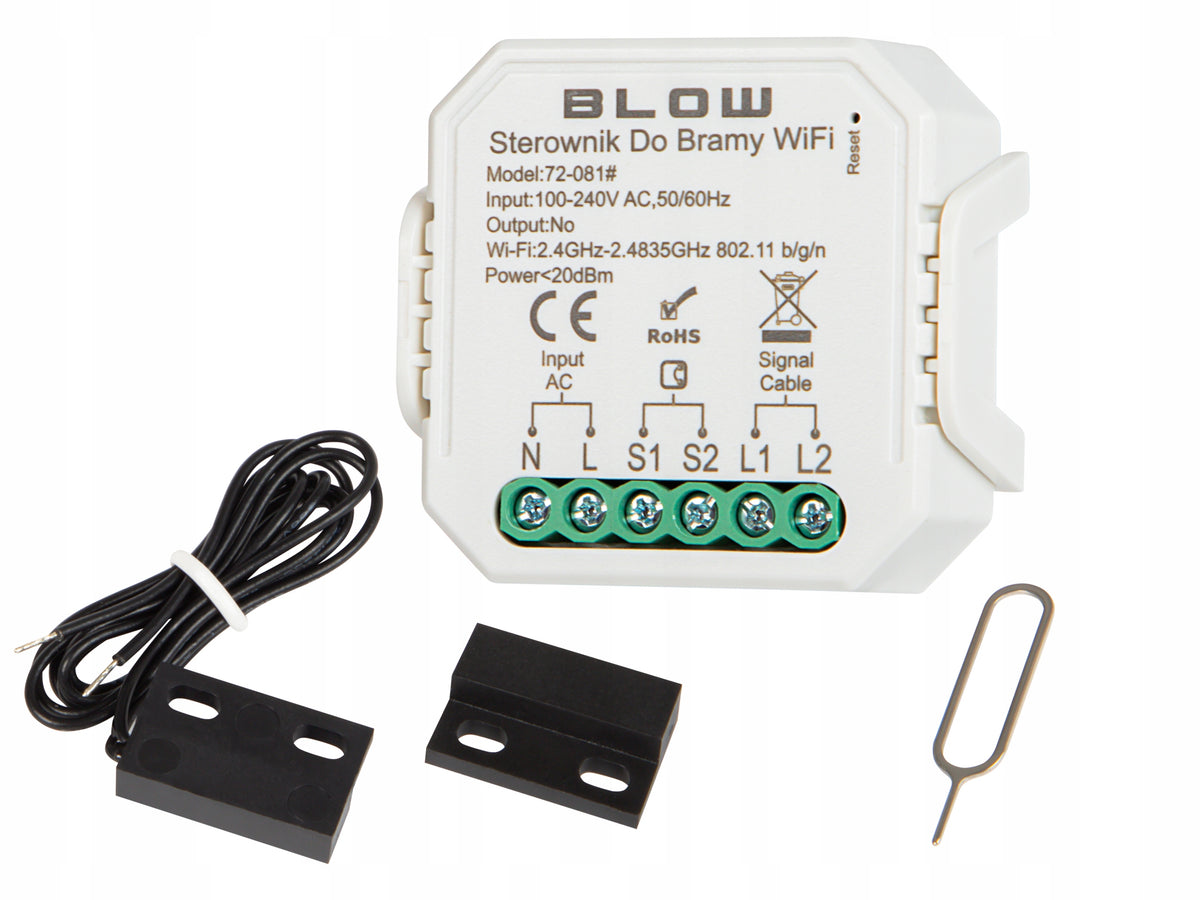 CONTROLLER FOR WIFI ENTRANCE GARAGE DOOR WITH TUYA SMART LIFE SENSORS Packaging status original