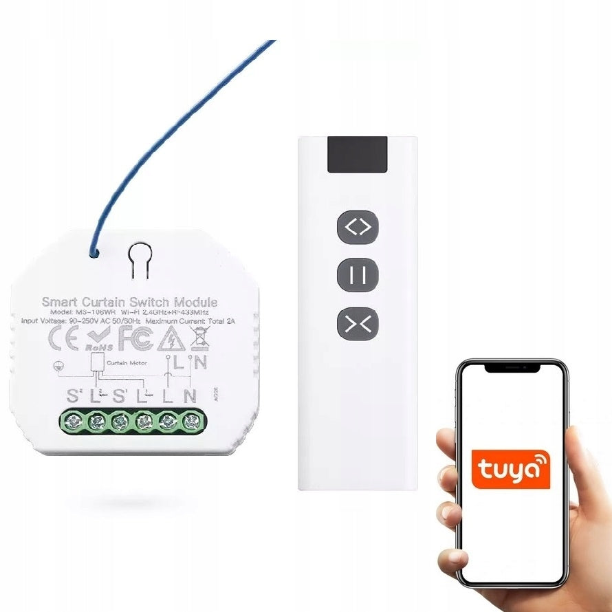 CONTROLLER MODULE FOR CURTAIN BLINDS WIFI TUYA + REMOTE CONTROL EAN (GTIN) 5905954581658