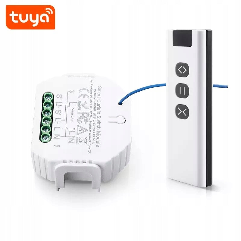 CONTROLLER MODULE FOR CURTAIN BLINDS WIFI TUYA + REMOTE CONTROL
