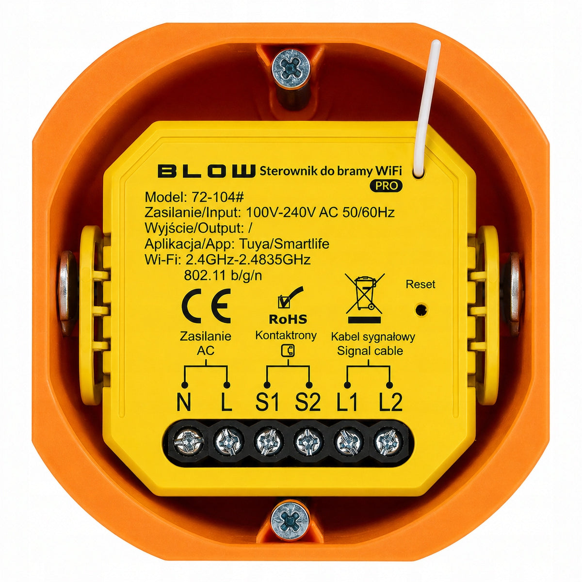 CONTROLLER RELAY GATE SENSOR WIFI SMART GARAGE DOOR ENTRY Manufacturer code 72-104# TUYA