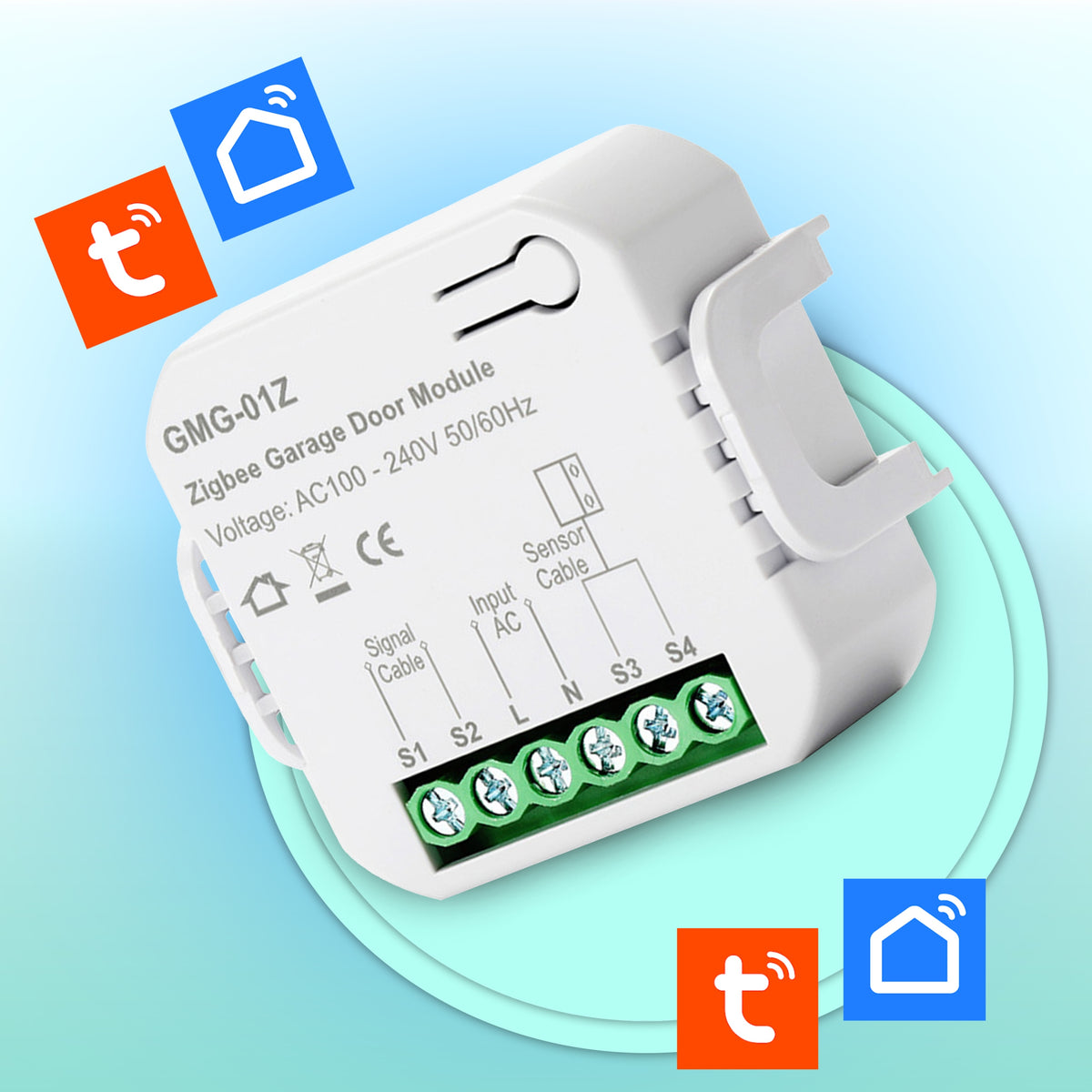 CONTROLLER SIGNAL RELAY FOR WIFI ROLLER SHUTTERS TUYA GARAGE ENTRANCE ROLLER SHUTTER Batteries included no