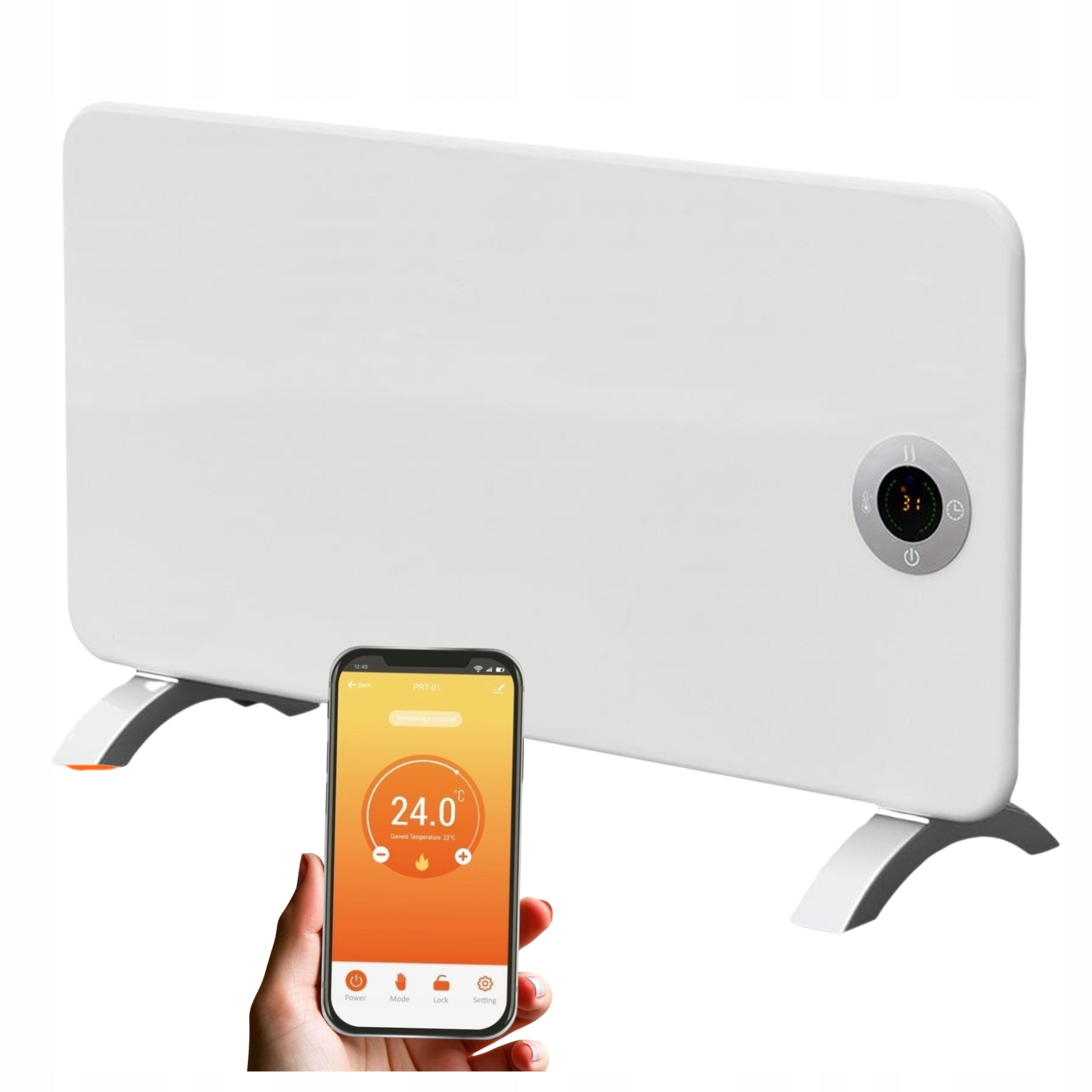 CONVECTOR ELECTRIC HEATER, Calorifer 2kW 2000W WiFI THERMOVAL T19