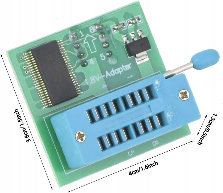CONVERSION ADAPTER BOARD 1.8V SPI FLASH PROGRAMMER W25 MX25 CH341 TL866CS Brand no brand