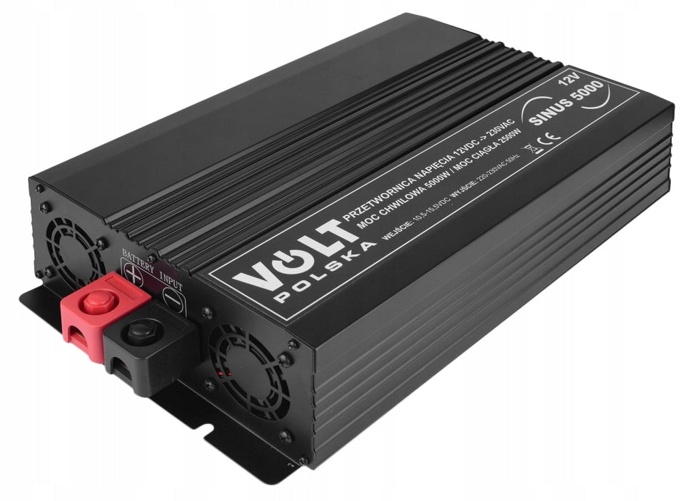CONVERTER 12V TO 230V 2500W/5000W VOLT Poland FULL SINUS PUMP MOTORS Brand Volt