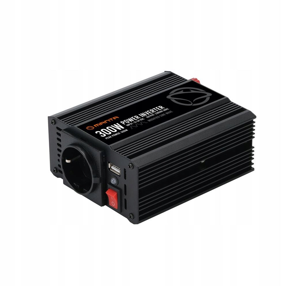 CONVERTER 12v 24v 230v CAR INVERTER 300W 600W USB SECURITY