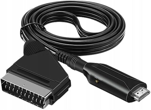CONVERTER EURO SCART TO HDMI 1080P TV ADAPTER USB RETRO GAMING CABLE