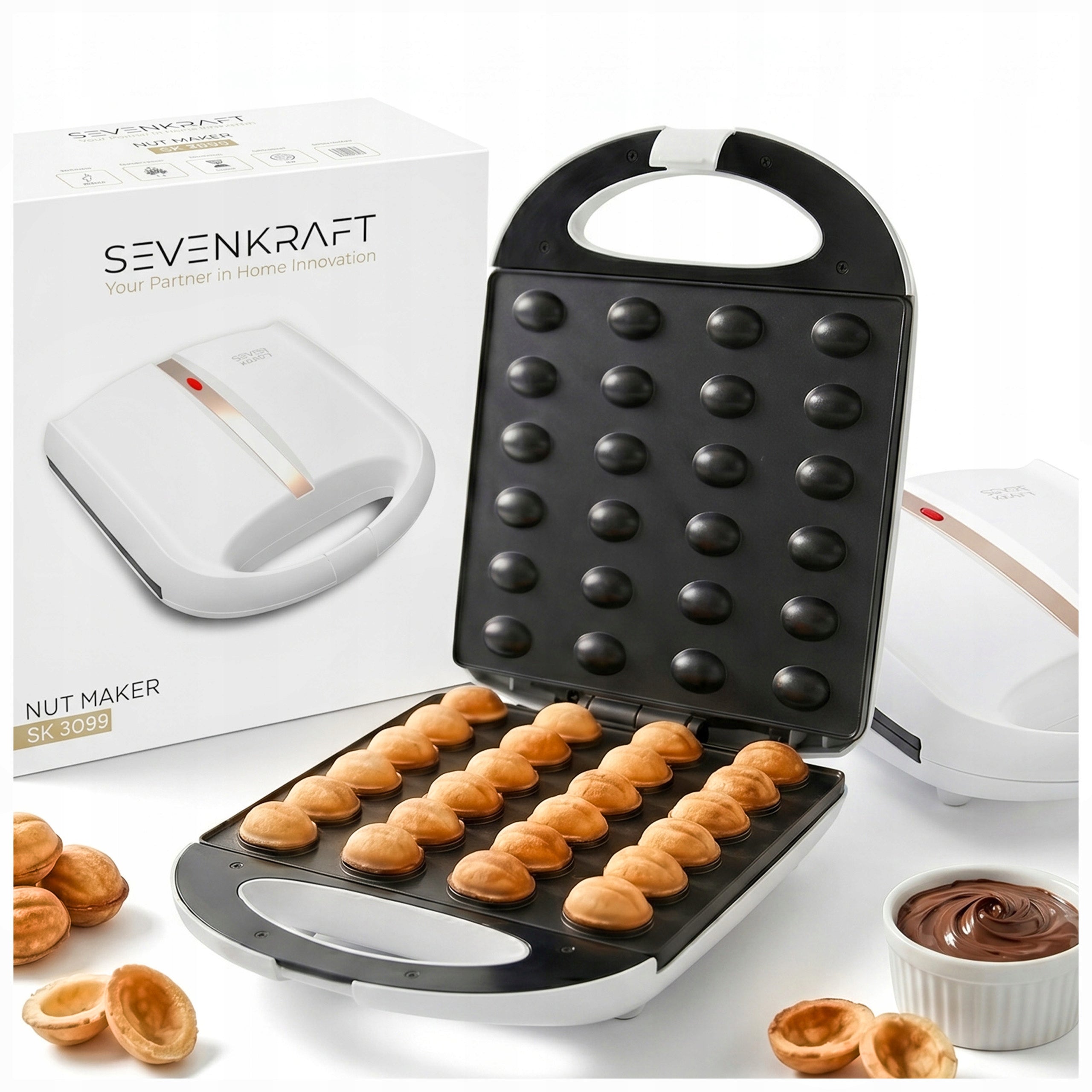 COOKIE PEANUT TOASTER FORM 24 PCS NONSTICK COATING 1600W