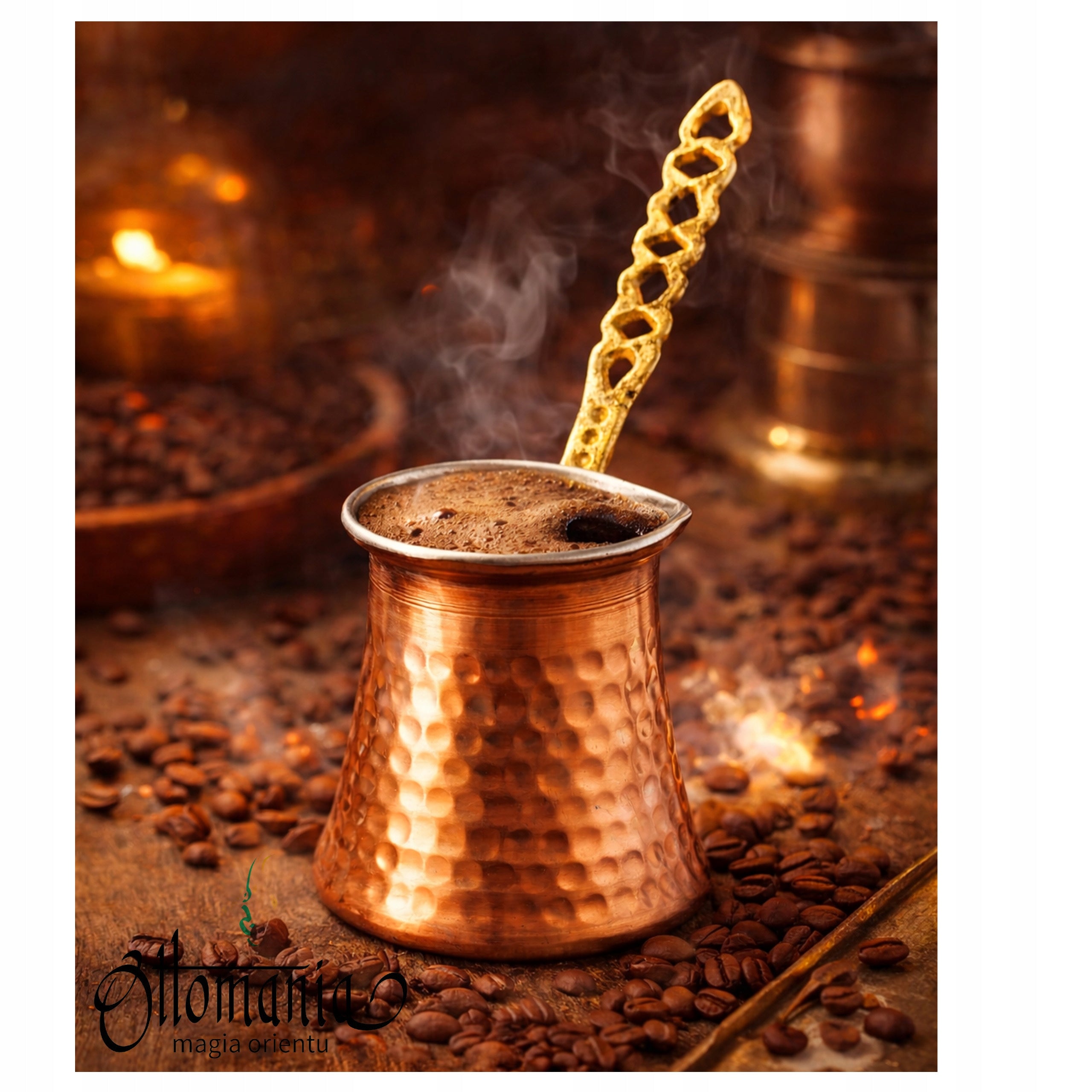 COPPER CRUCIBLE FOR BREWING COFFEE IN TURKISH ORIENTAL INFUSER 150 ML Brand Ottomania