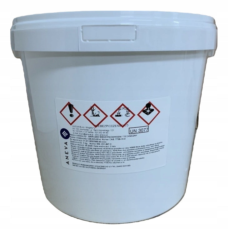 COPPER sulphate 5H2O bucket 5kg product PL