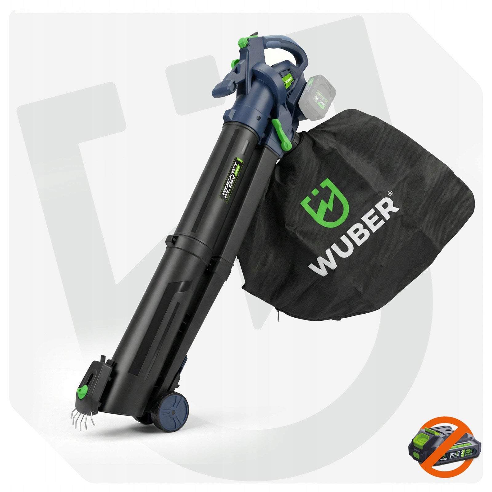 CORDLESS 40V LEAF BLOWER SHREDDER VACUUM CLEANER 245km/h MULCHING Packaging status original