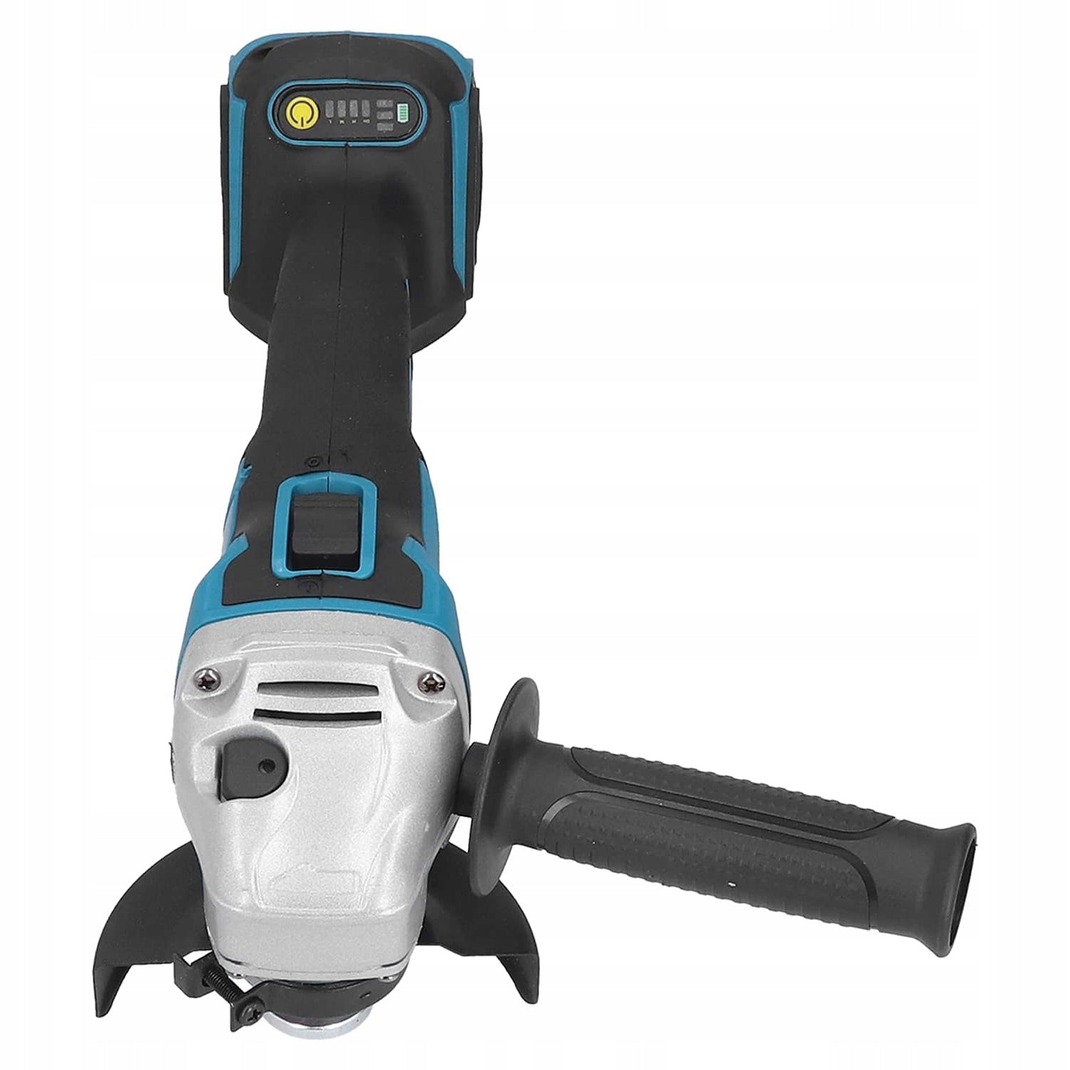 CORDLESS ANGLE GRINDER 18V 1000W 125mm Additional information battery included non-slip handle soft start shield cover transportation box included interchangeable discs included