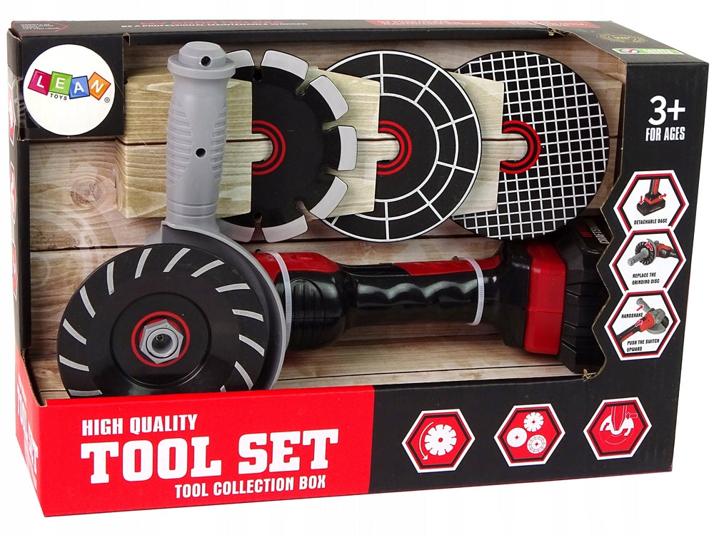 CORDLESS ANGLE GRINDER FOR KIDS + DISCS Packaging status original