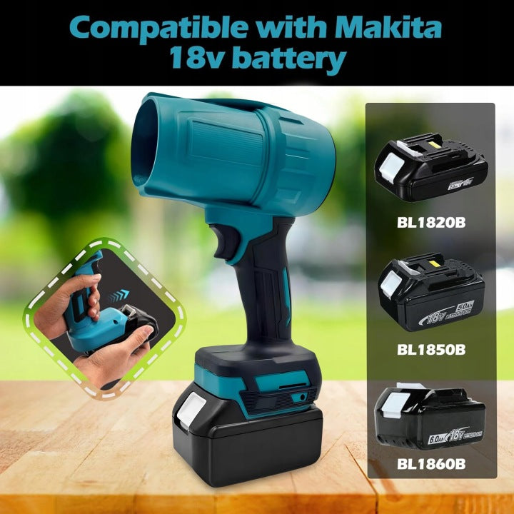 CORDLESS BLOWER 2xAKU Turbo 250km/h Electric Manual SET Air velocity 250 km/h