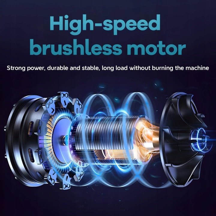 CORDLESS BLOWER 2xAKU Turbo 250km/h Electric Manual SET Tool weight 5 kg