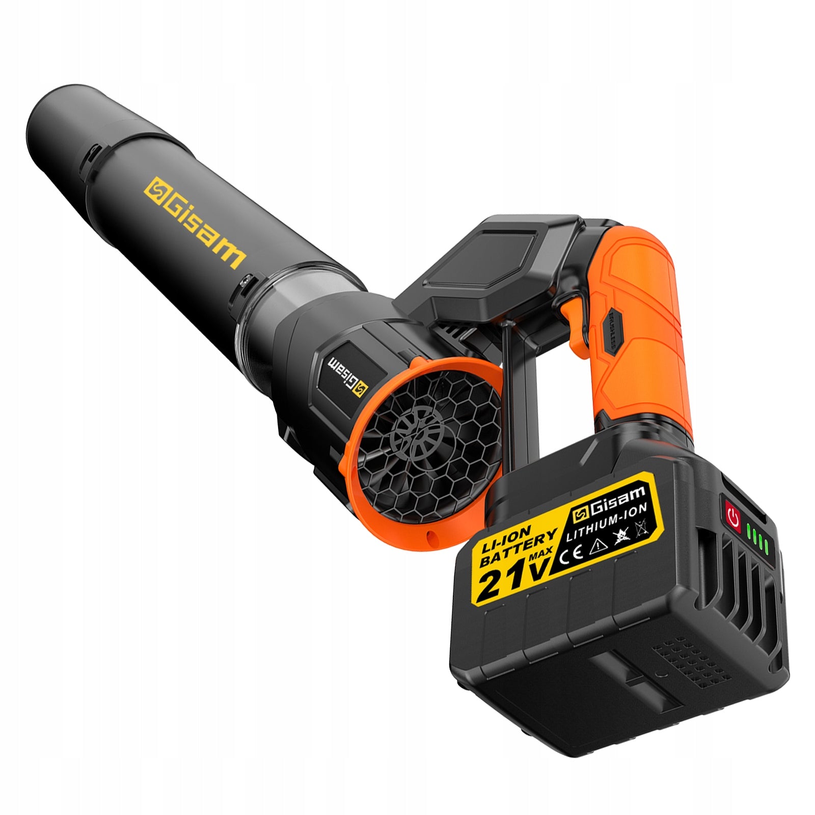 CORDLESS BLOWER ELECTRIC LEAF BLOWER BRUSHLESS GARDEN 2X 21V Air velocity 126 km/h