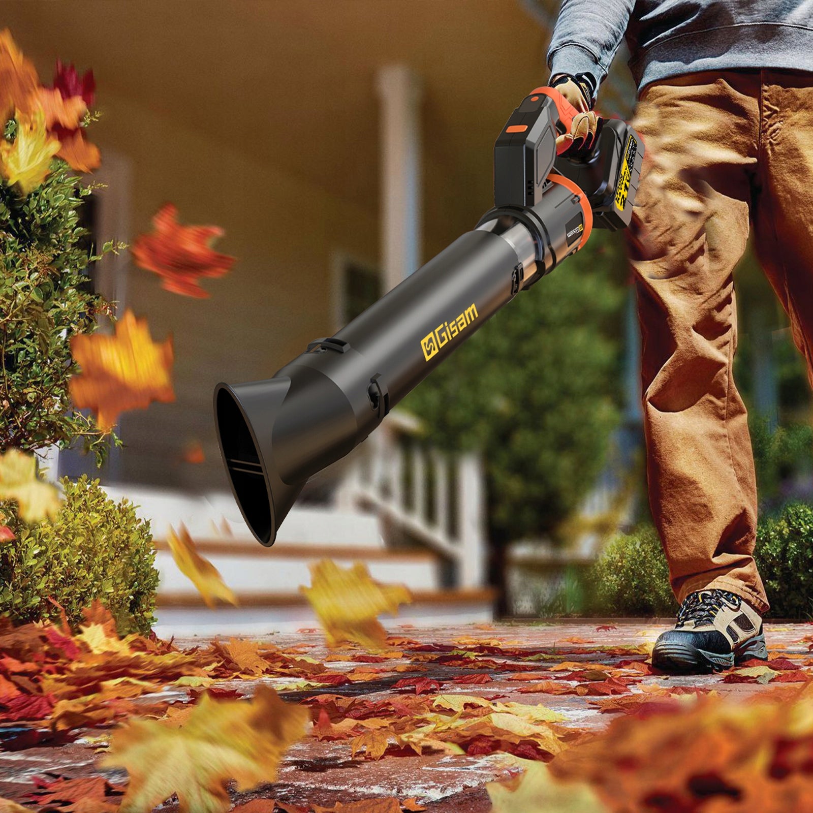 CORDLESS BLOWER ELECTRIC LEAF BLOWER BRUSHLESS GARDEN 2X 21V Packaging status original