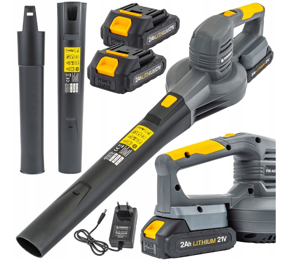 CORDLESS BLOWER FOR GARDEN DEHUMIDIFICATION SNOW LEAVES 21V 2x2AH 250KM/H