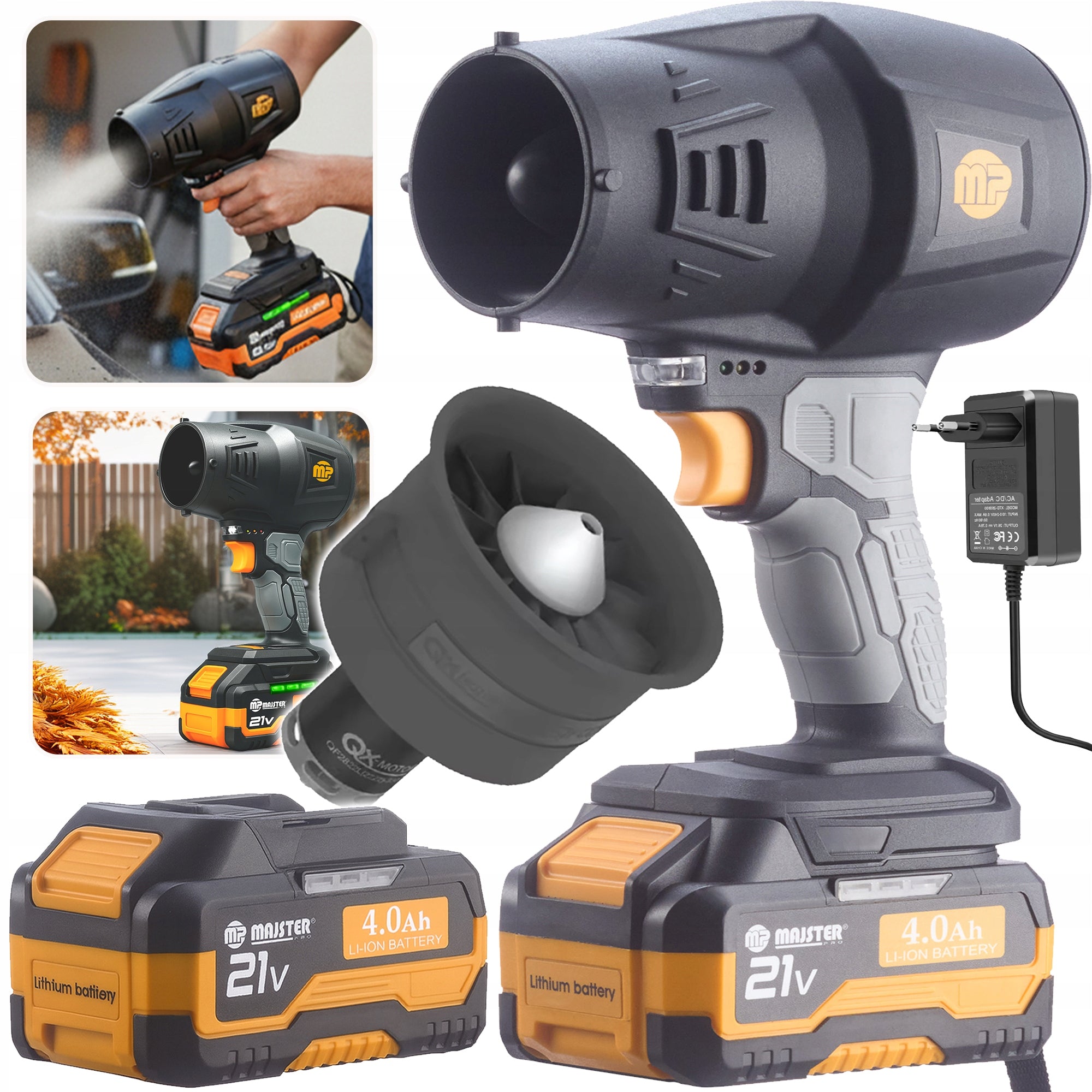 CORDLESS BLOWER turbo snow leaves garden ELECTRIC MP0083 new