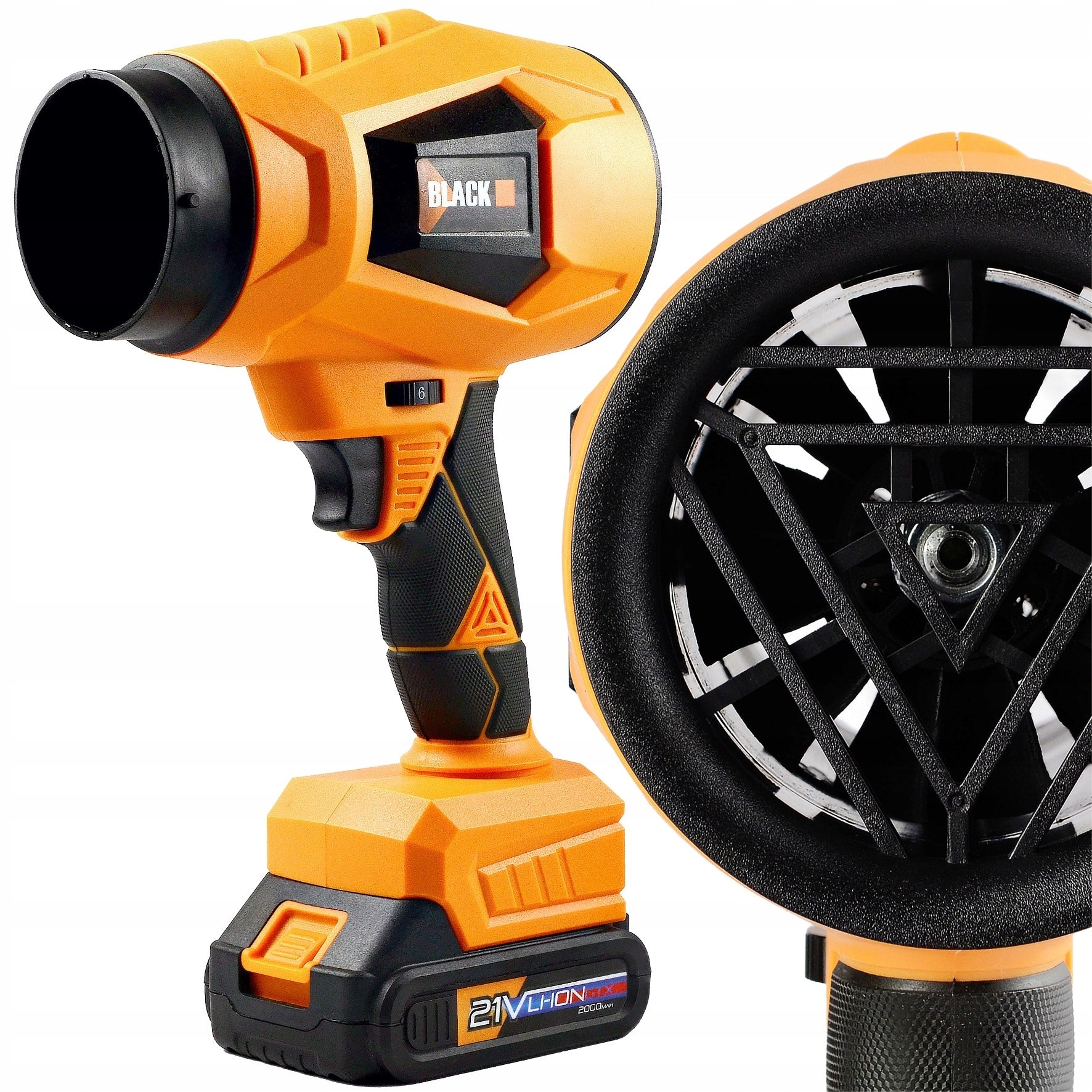 CORDLESS BRUSHLESS BLOWER BLACK 21V - 2x BATTERY Manufacturer code 53555