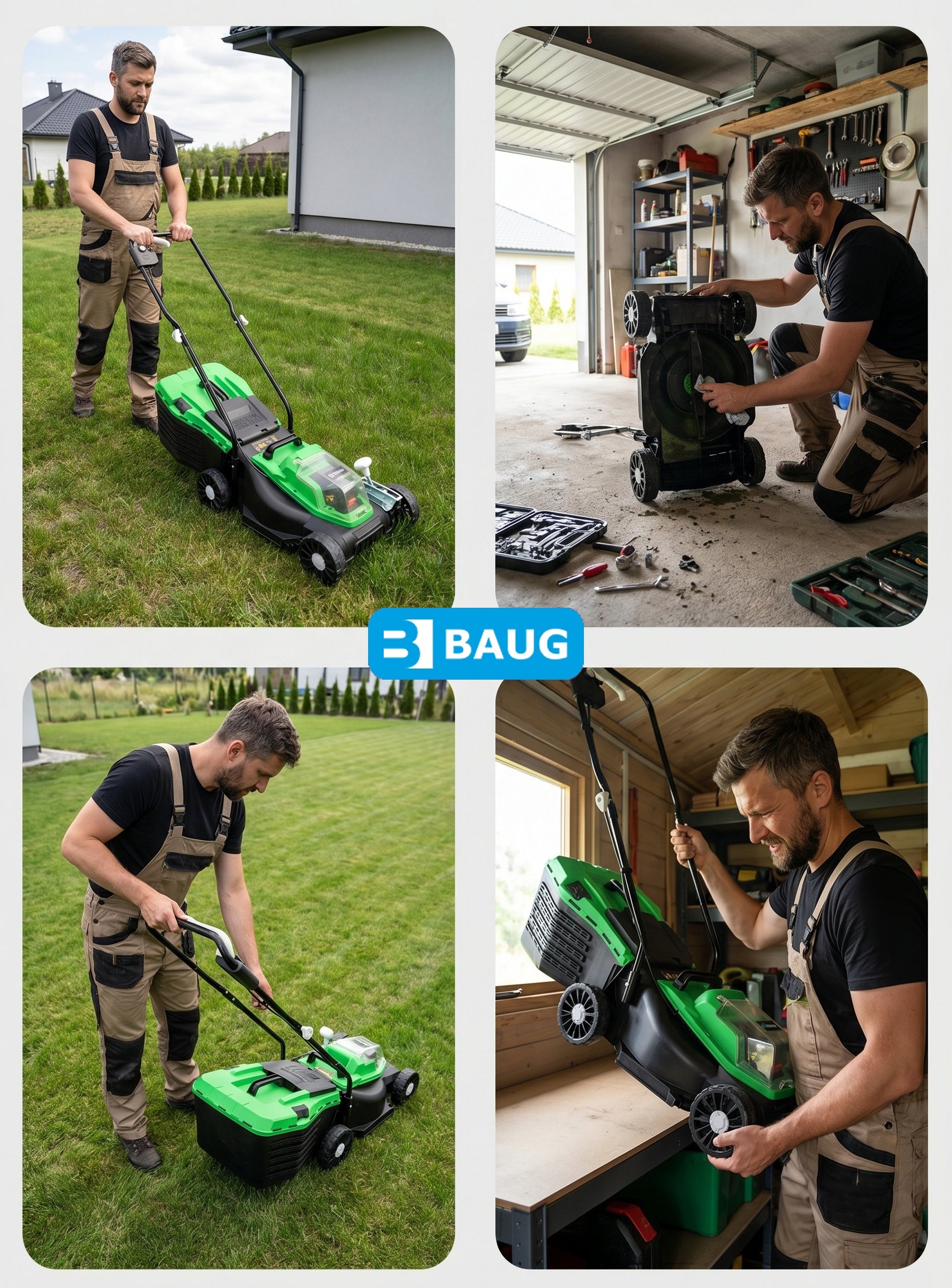 CORDLESS BRUSHLESS LAWN MOWER 2x AKU 4.0AH SOLID STRONG Packaging status original