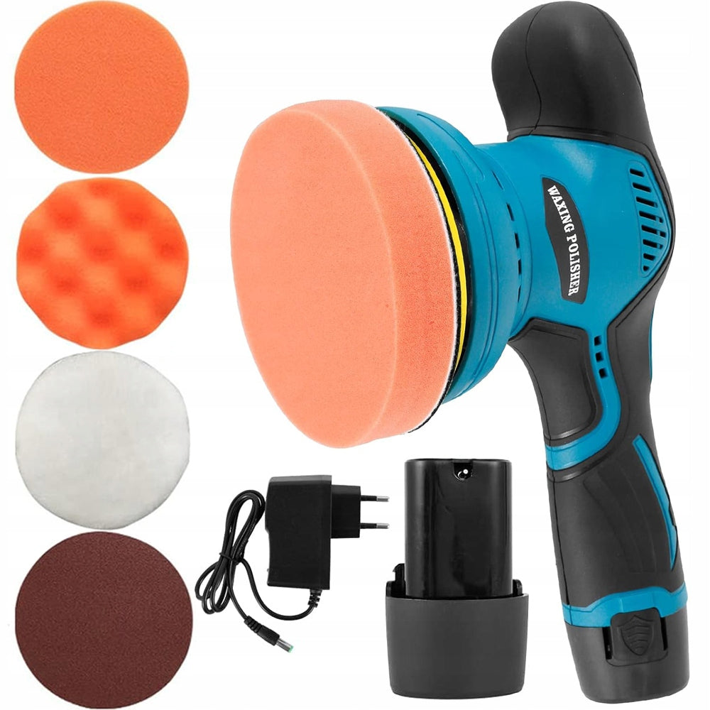 CORDLESS CAR POLISHER WITH ADJUSTABLE SPEED + SPONGE SET 380W