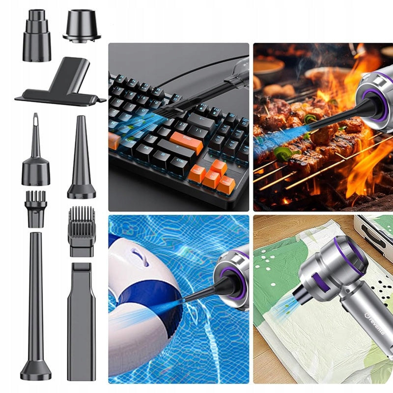 CORDLESS CAR VACUUM CLEANER CORDLESS HANDHELD POWERFUL + 9 TIPS Manufacturer code Odkurzacz bezprzewodowy Flux
