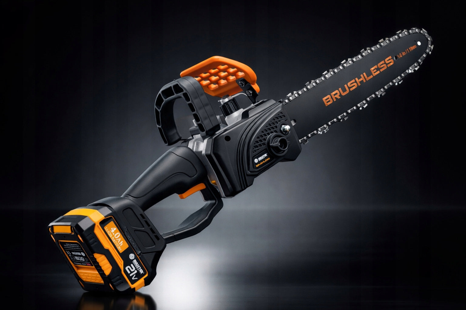 CORDLESS CHAINSAW BRUSHLESS 2xAKU 4Ah BAG MP0008 Manufacturer code MP0008NN