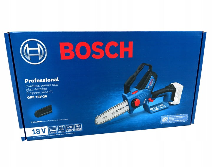 CORDLESS CHAINSAW GKE 18V-20 0*AH 6008D7100 BOSCH Power supply battery operated