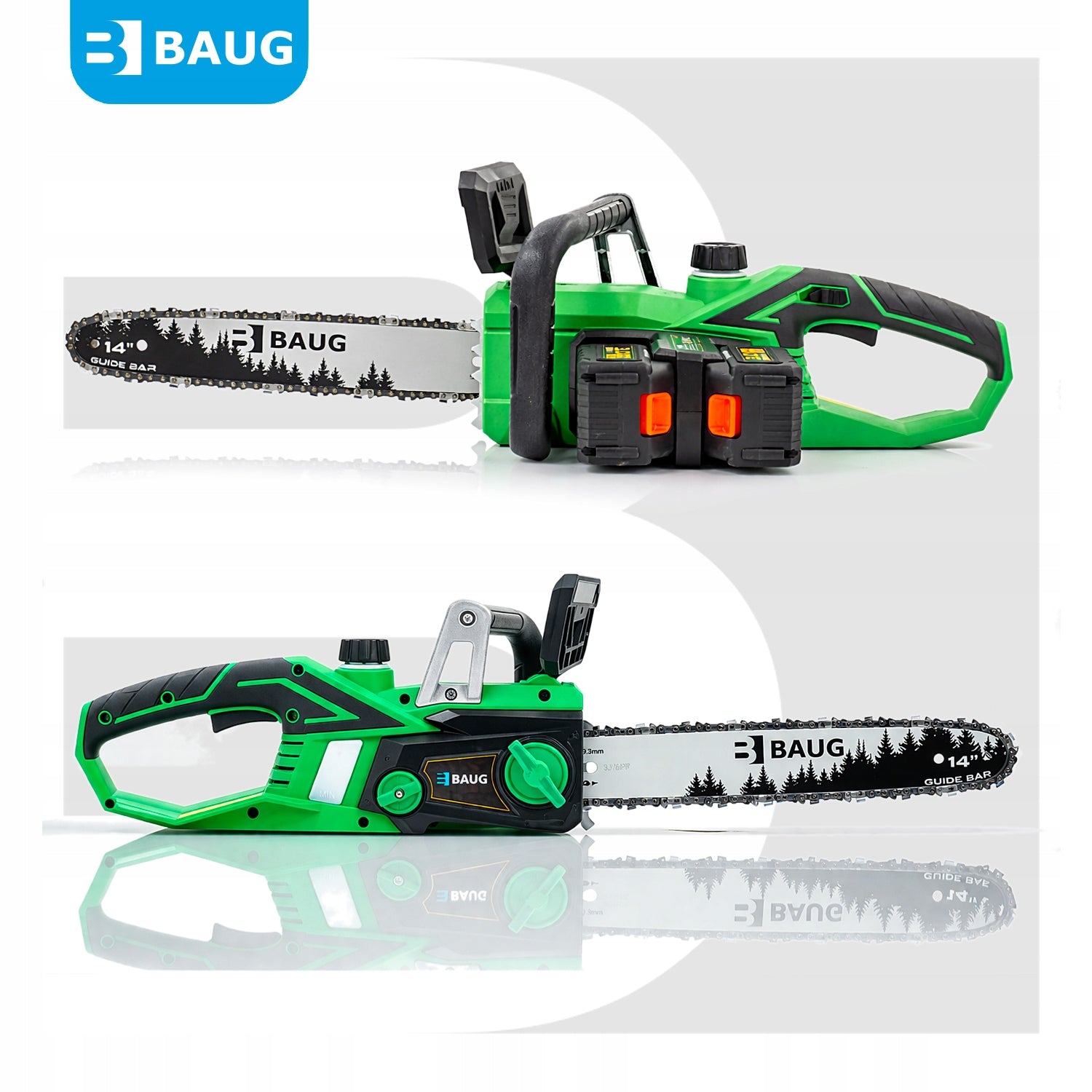 CORDLESS CHAINSAW SAW BATTERIES 2 x 3.0 AH GUIDE 14" Manufacturer code B4355 PIŁA AKUMULATOROWA ŁAŃCUCHOWA ZESTAW