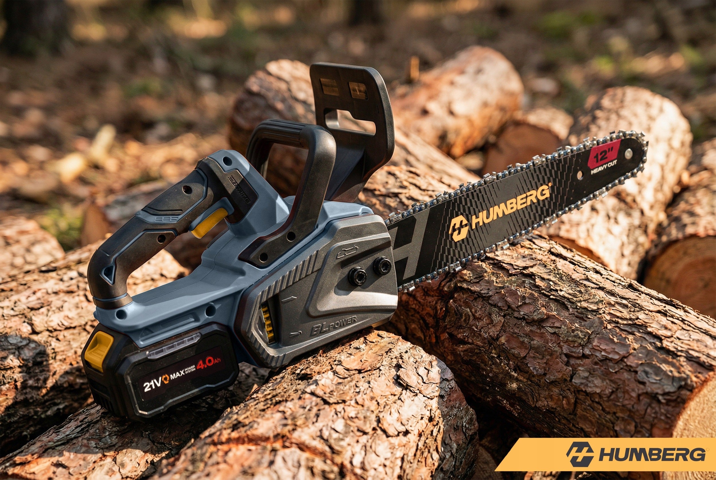 CORDLESS CHAINSAW WOOD SAW BRUSHLESS 12" INCH 4Ah Packaging status original