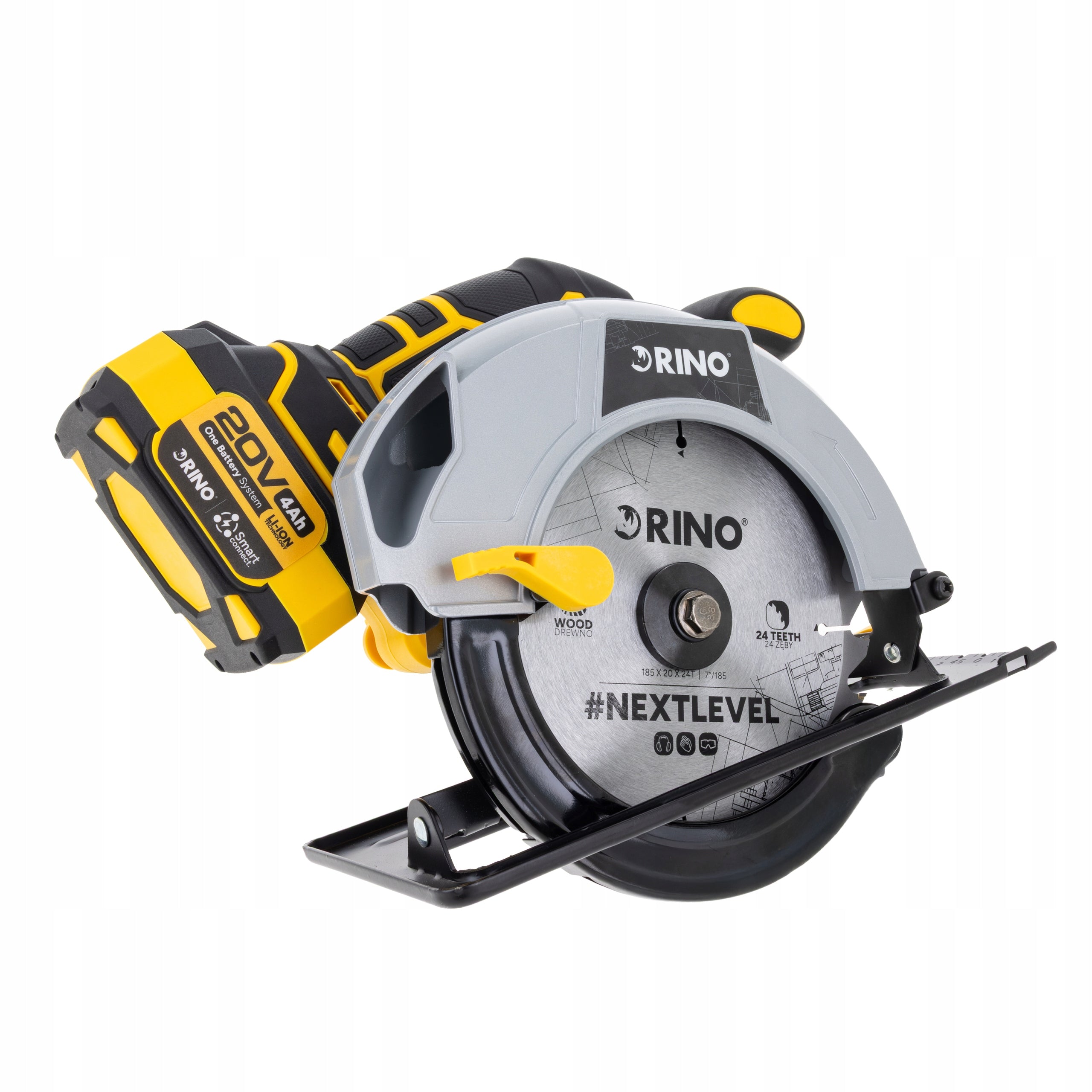 CORDLESS CIRCULAR SAW HAND SAW 185 MM 20 V 2X BATTERY 4 AH Batteries included yes