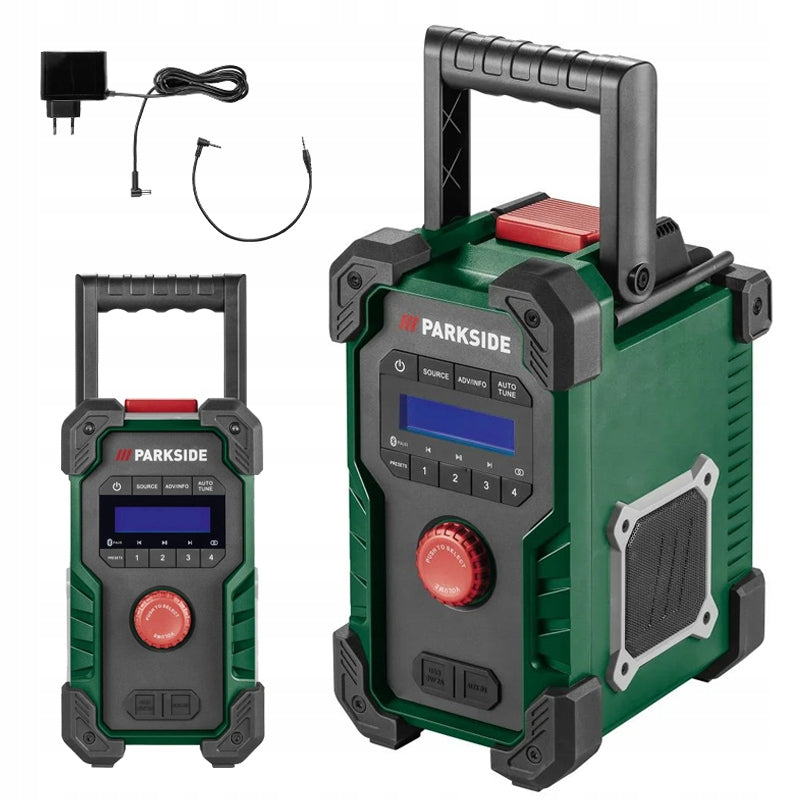 CORDLESS CONSTRUCTION RADIO PARKSIDE PBR 10 A1 BLUETOOTH DAB / DAB+ / FM
