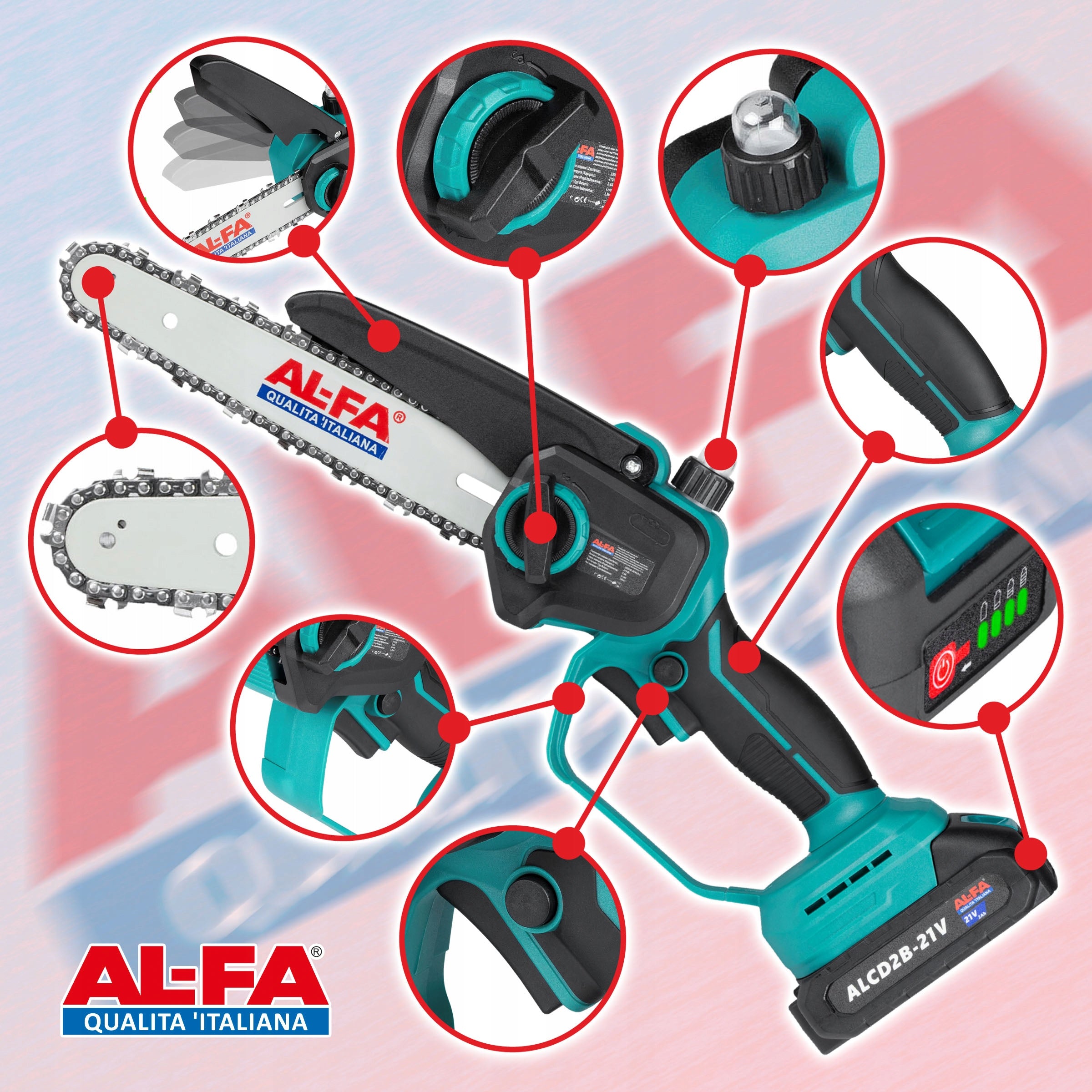 CORDLESS Chainsaw 8" BRUSHLESS Chain Lubrication Manufacturer code 2880