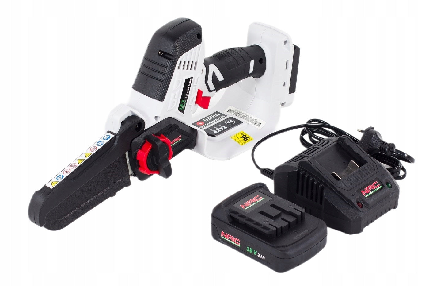 CORDLESS Chainsaw NAC 18V Branch 12cm + AKU 2Ah + Charger Manufacturer code CB20-15-B20-S