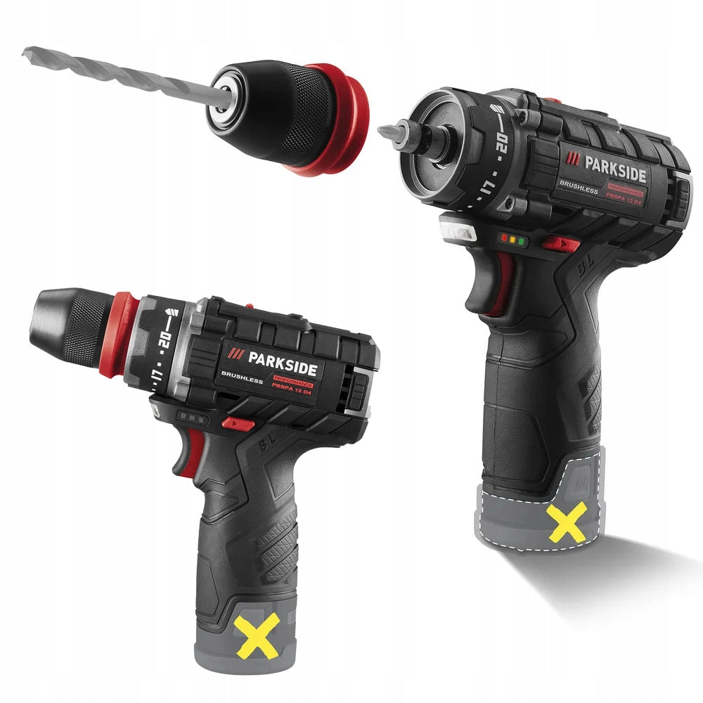 CORDLESS DRILL/DRIVER PARKSIDE PBSPA 12 D4 12 V BRUSHLESS