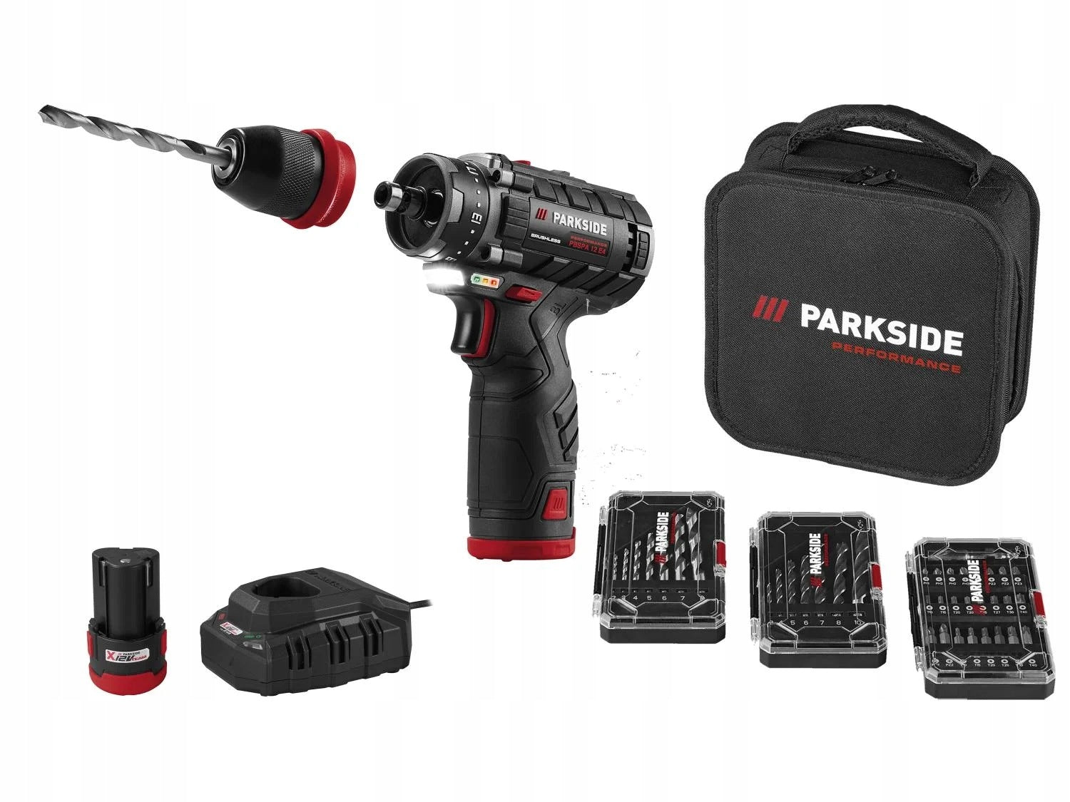 CORDLESS DRILL PARKSIDE PERFORMANCE PSBSAP 12 E4