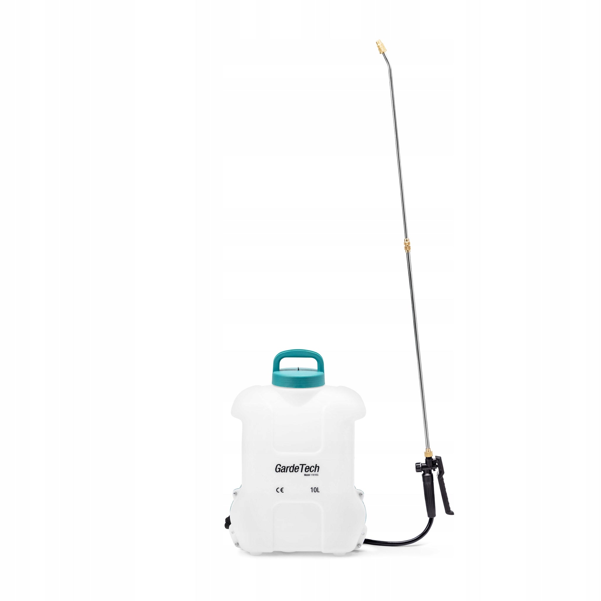 CORDLESS ELECTRIC BACKPACK SPRAYER GardeTech 10L 11810G Product weight with unit packaging 8 kg