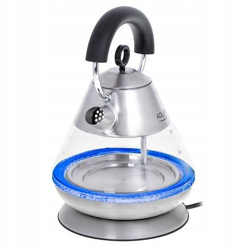 CORDLESS ELECTRIC KETTLE 1,5L 2200W GLASS WITH BACKLIGHT STRONG Manufacturer code AD1282