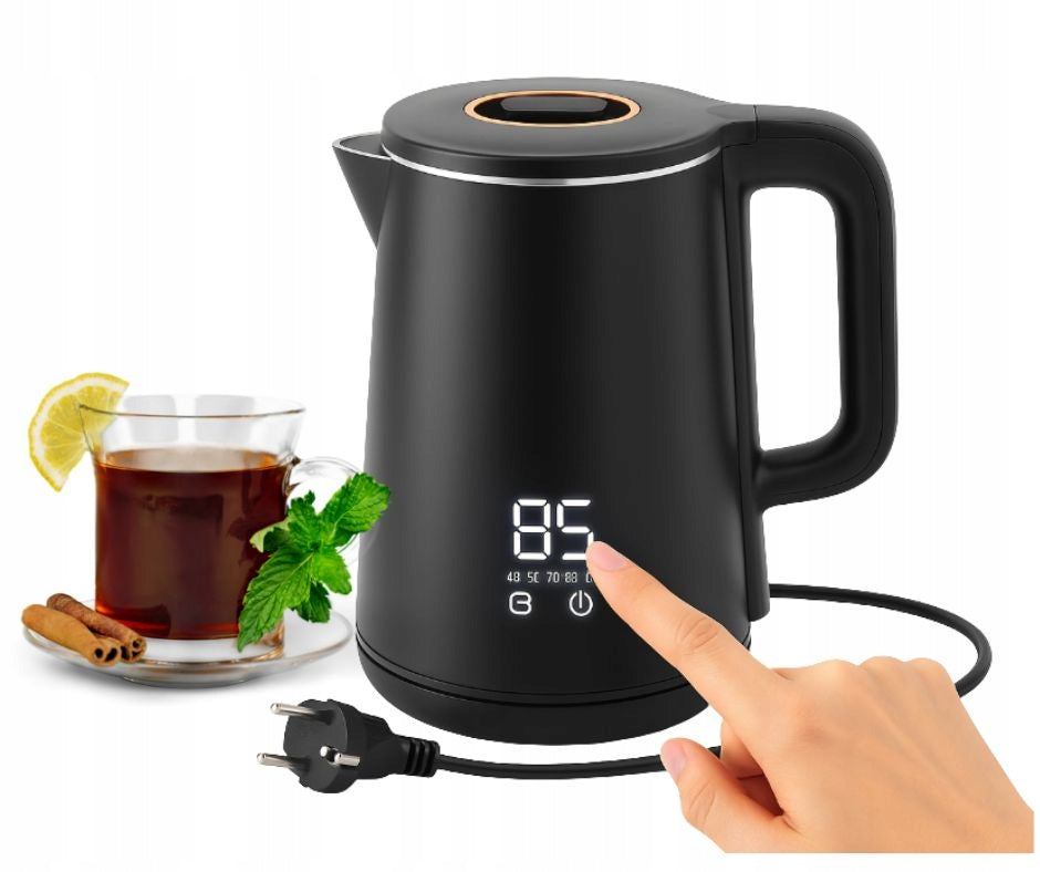 CORDLESS ELECTRIC KETTLE 1500W 2,5L LARGE TEMPERATURE CONTROL