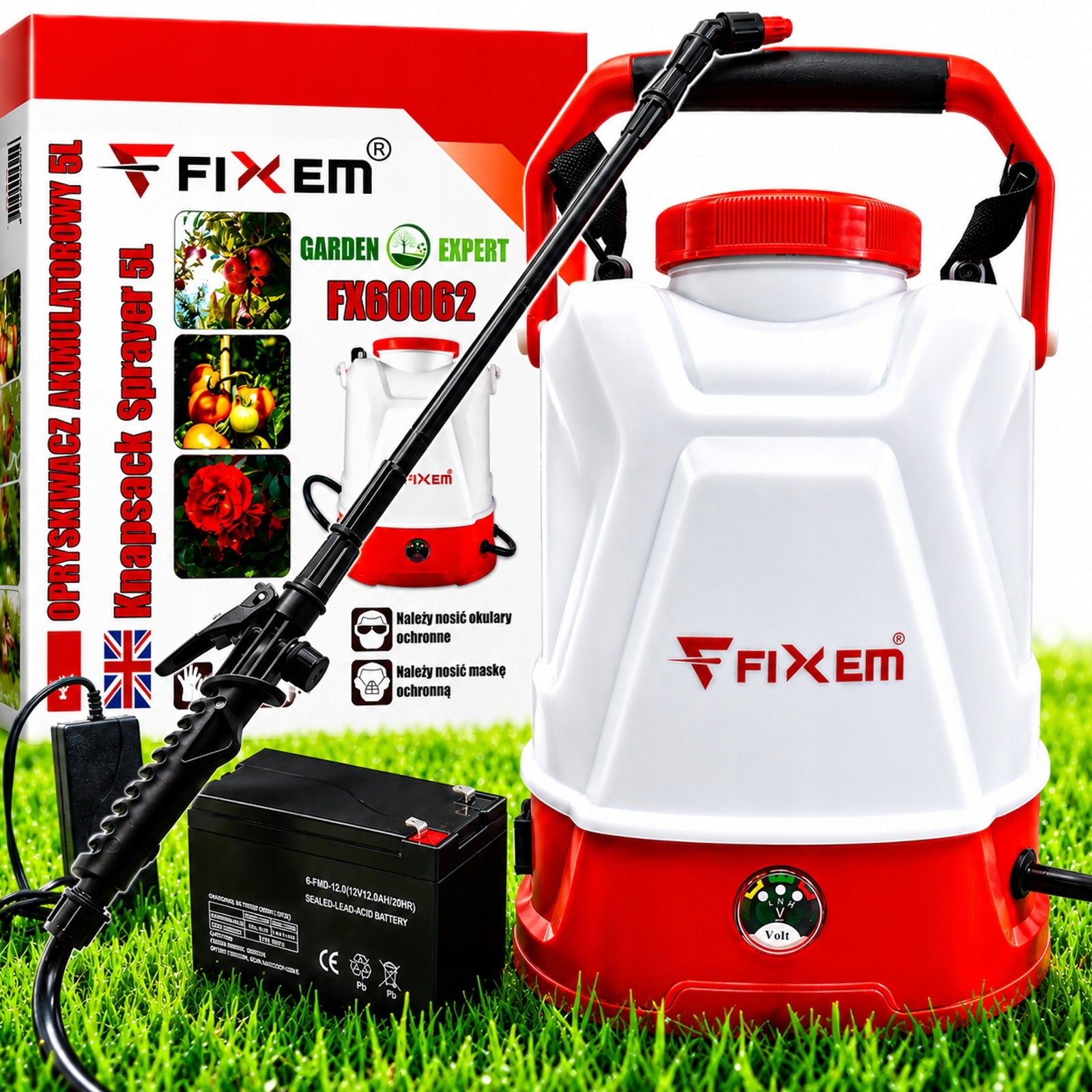 CORDLESS ELECTRIC PRESSURE SPRAYER 5L LANCE