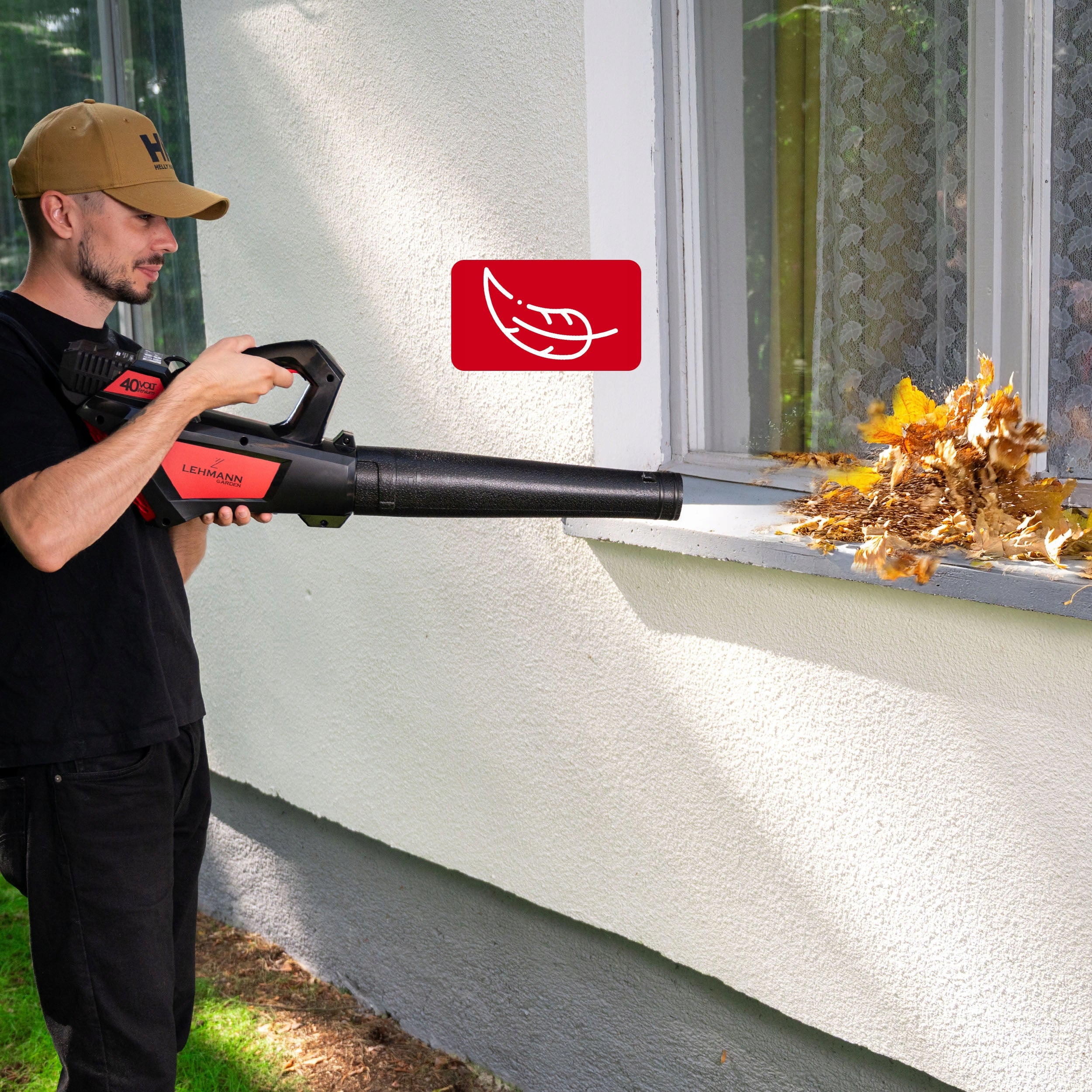 CORDLESS GARDEN LEAF BLOWER SET 40V AKU+ LOAD. NEW MODEL Power supply rechargeable battery