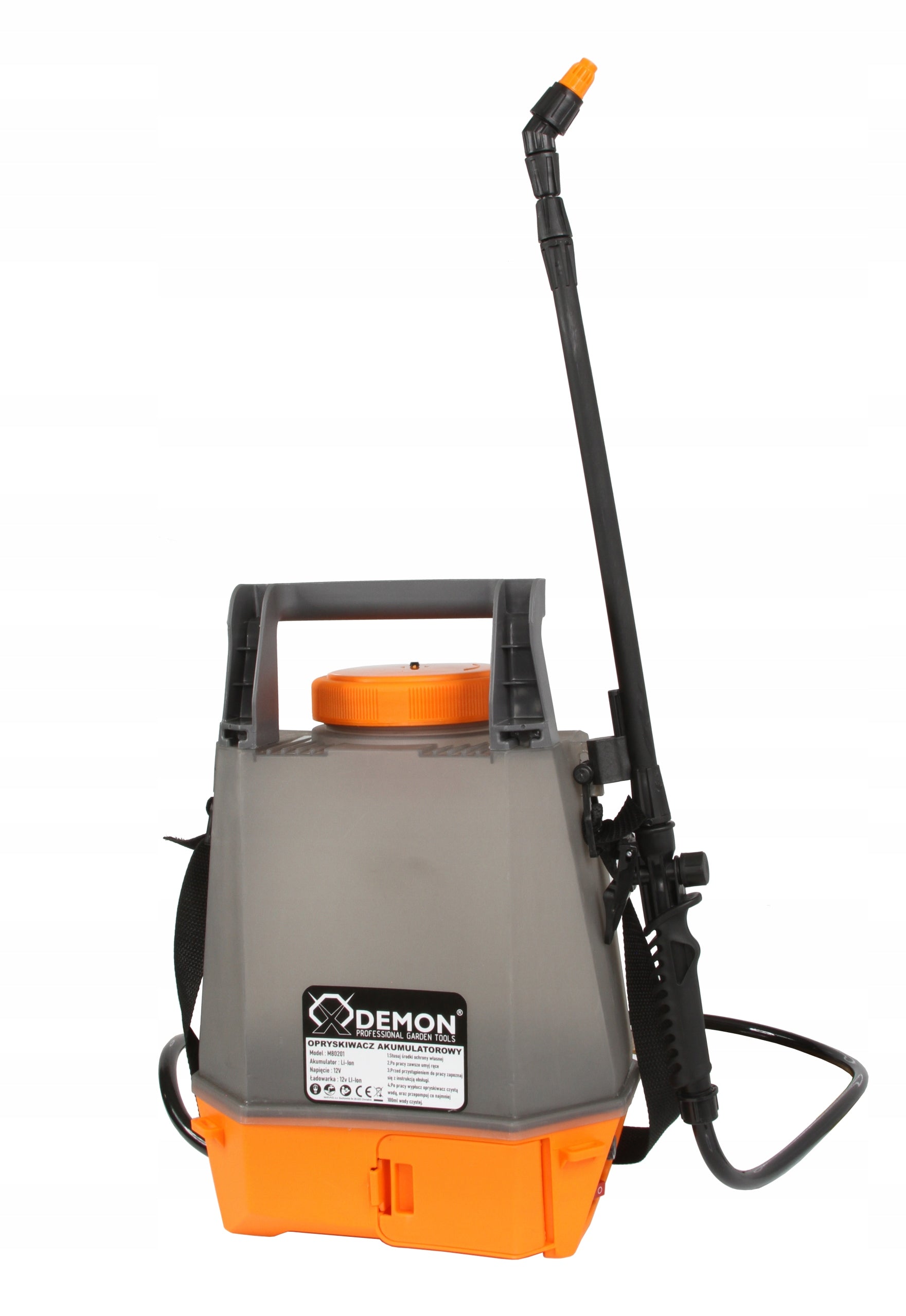 CORDLESS GARDEN SPRAYER ELECTRIC LIGHT 5L LANCE SET DEMON Product weight with unit packaging 1.54 kg