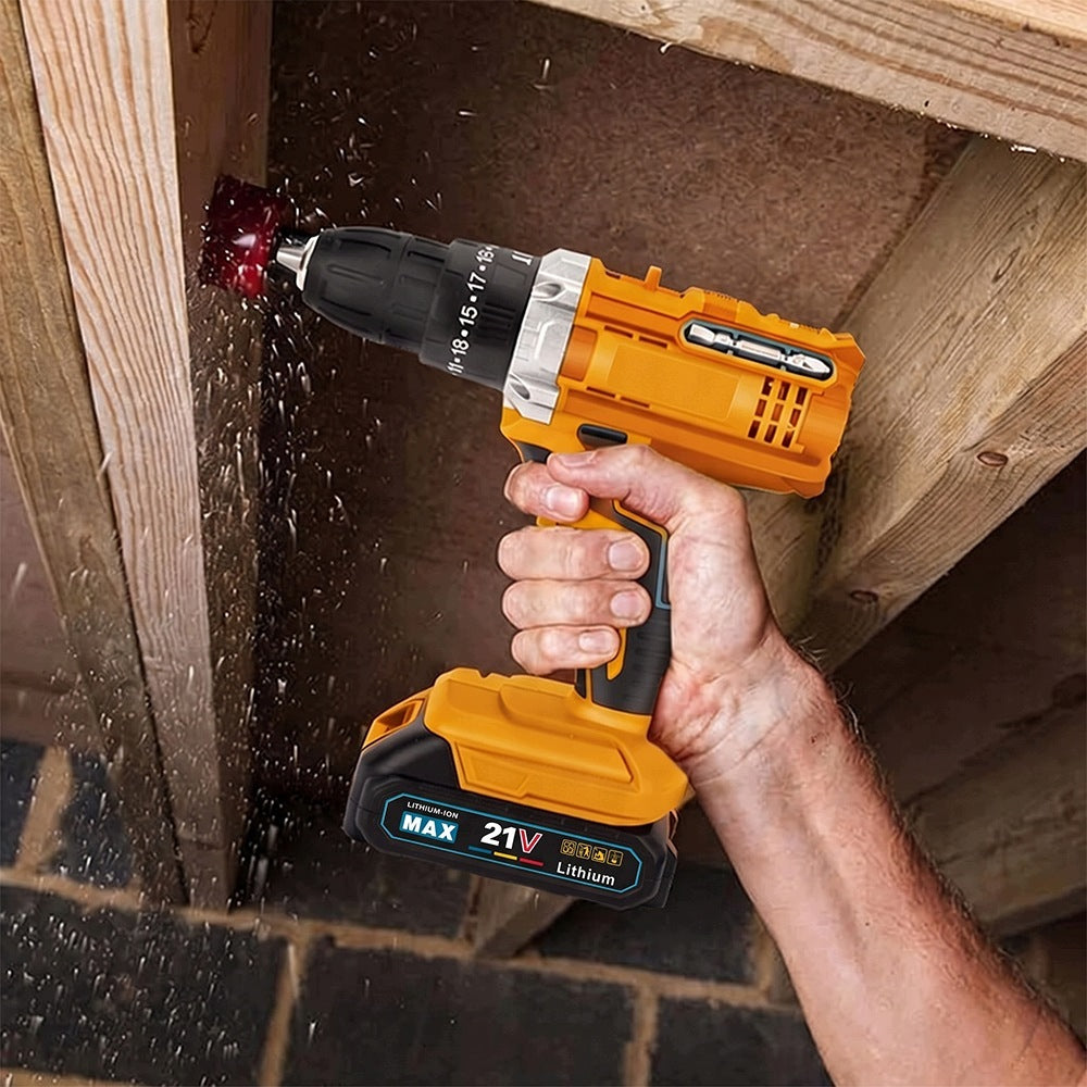 CORDLESS HAMMER DRILL LI-ION 2 BATTERIES KEYLESS CHUCK Manufacturer code J4RIF1Y-QG4UMN