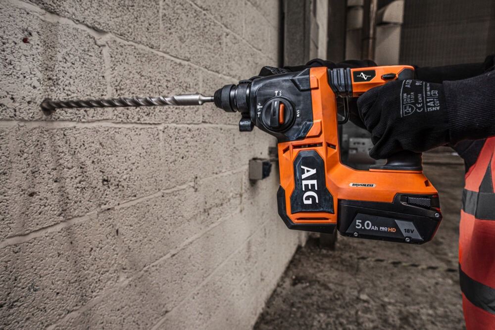 CORDLESS HAMMER DRILL SDS+ 18V BBH18BL2-0 AEG Brand AEG