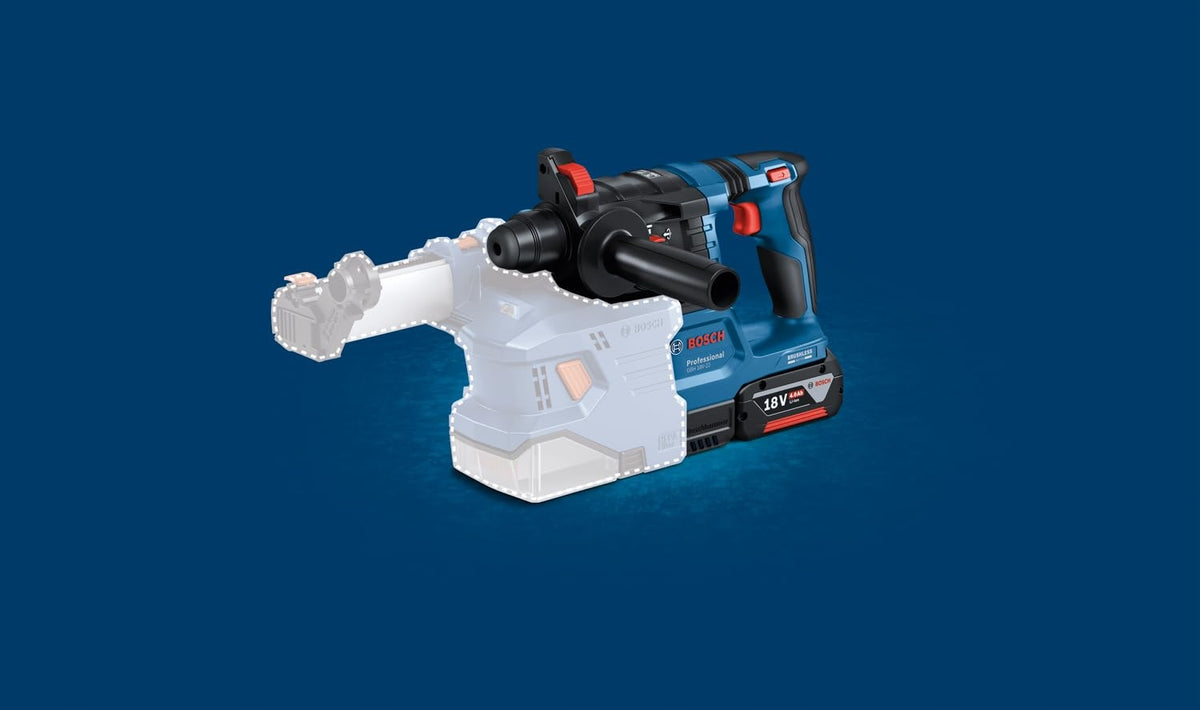 CORDLESS HAMMER GBH 18V-22 BOSCH + SUCTION GDE 18V-12 + L-BOXX BODY Manufacturer code 0611924004