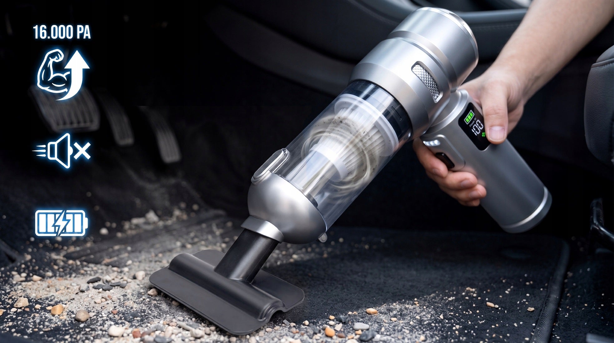 CORDLESS HANDHELD CAR CORDLESS VACUUM CLEANER WITH BLOWER Packaging status original